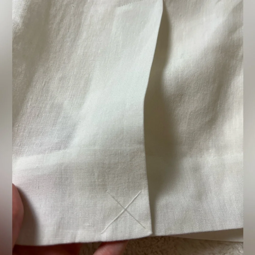 NWOT Tibi Linen Midi A-line Skirt with Belt - Picture 5 of 7